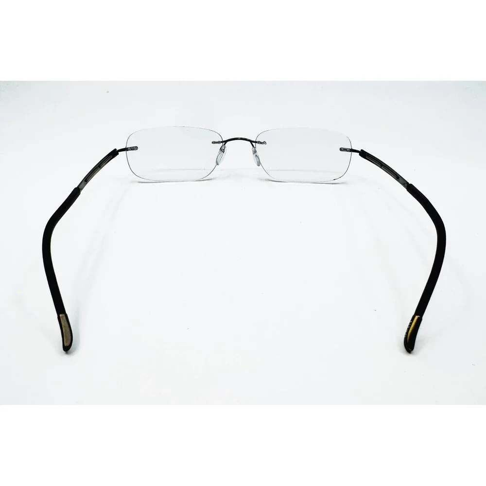 Silhouette Eyeglass Frames Unisex Black Rimless Titan Austria One Size